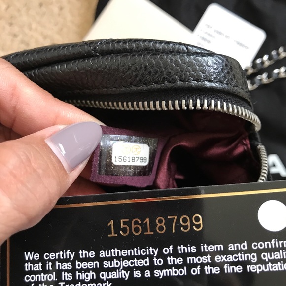 🔴 S O L D 🔴 CHANEL Mini Caviar Wallet on Chain - Picture 4 of 7